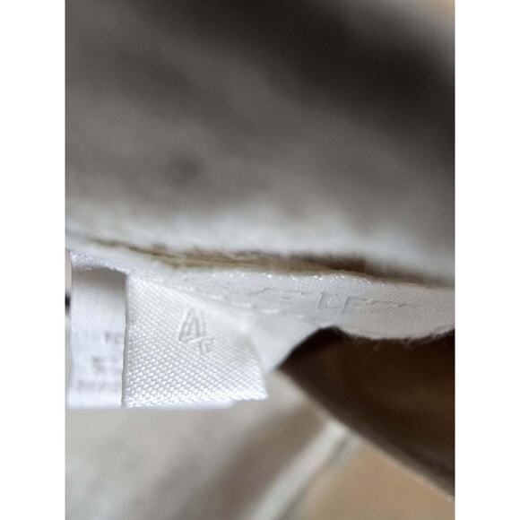 J Crew 100% Linen Pencil Skirt Womens Size 4 Lined Herringbone Side Stripe Tan - Picture 8 of 9